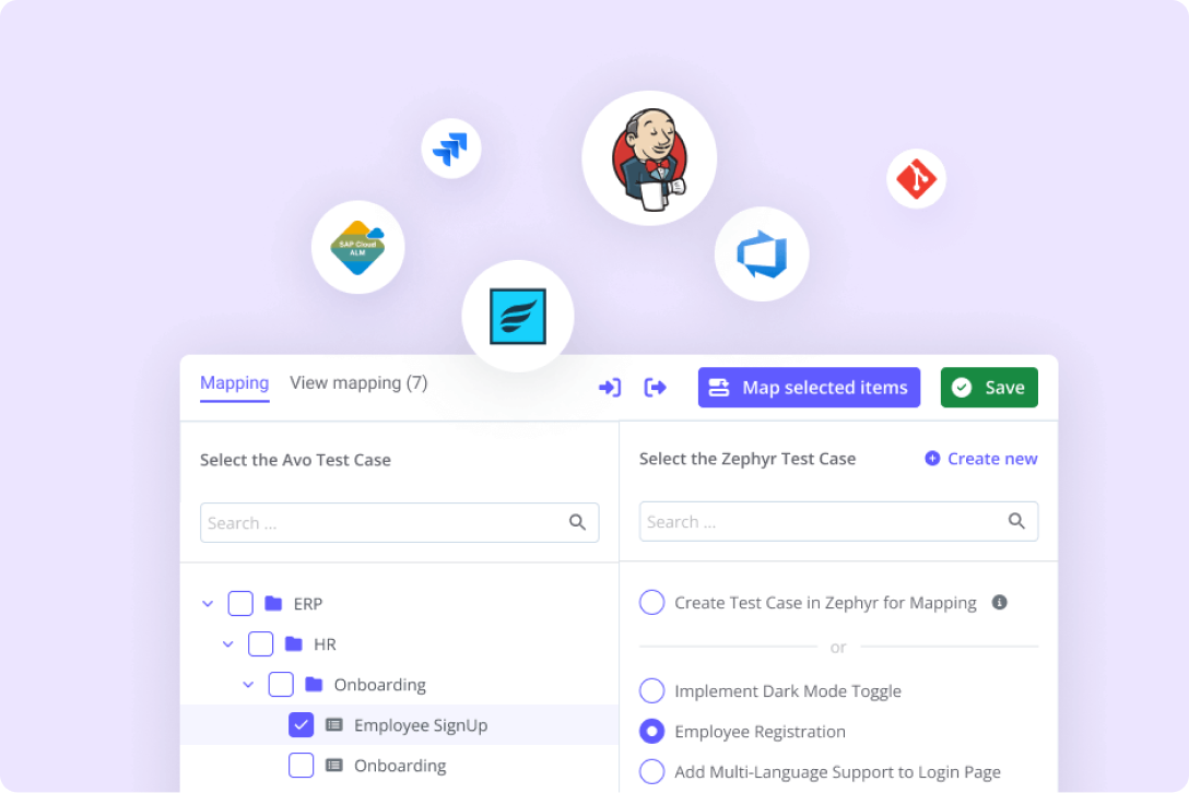 Avo Assure integrations across the QA stack